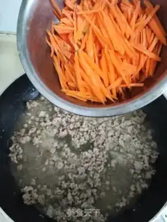 Make Three pieces of fried meat step 5