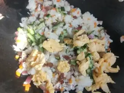 Make Five colours of rice rice step 7