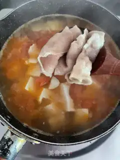 Make Tomato tofu fat cow soup step 8
