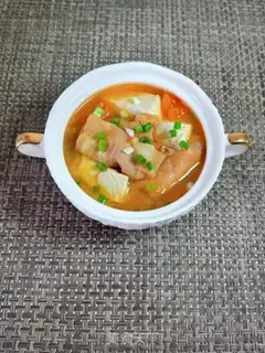 Make Tomato tofu fat cow soup step 12