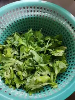 Make Celery leaves step 0