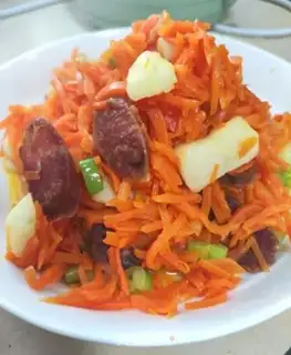 Make Horseshoe carrots for sausages step 7
