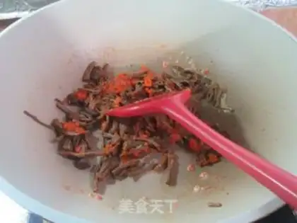 Make Salted egg yellow tea mushrooms step 5