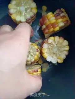 Make ♪ The pox corn stewed dragon bones ♪ step 3