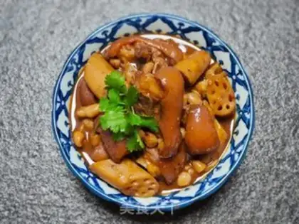 Make Peanut Lotus Pork Foot step 17