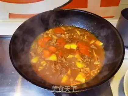 Make Curry beef stew potatoes step 25