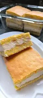 Make Orange cream cake step 15