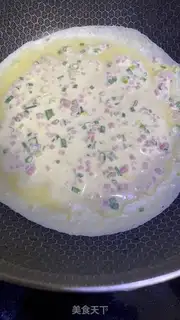Make Milk ham eggcake step 3