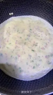 Make Milk ham eggcake step 4