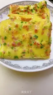 Make Milk ham eggcake step 6