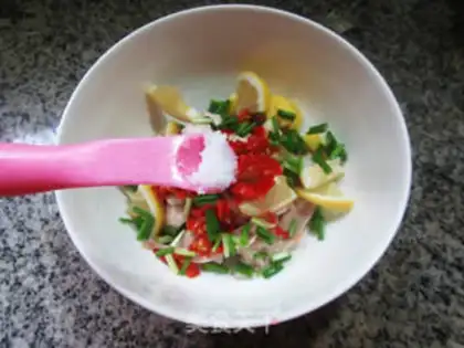Make Low-fat lemon hand tore chicken step 6