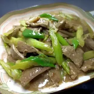 Make The celery fried the liver step 19