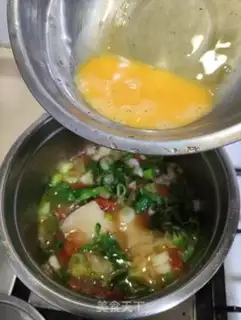 Make Potato egg pasta soup step 8