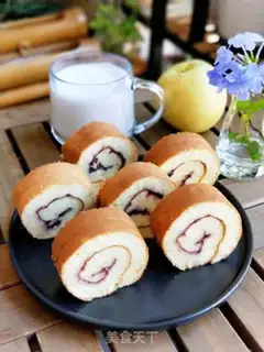 Make Blueberry roll step 22