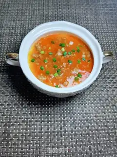 Make Tomato beef steamed eggs step 13