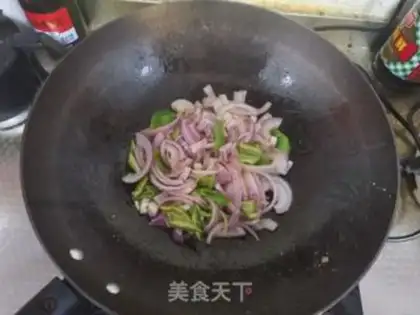 Make Onion fried liver step 4