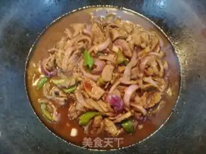 Make Onion fried liver step 5