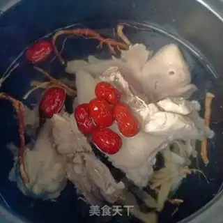 Make Five-finger peach chicken soup step 6