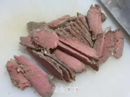Make Beef fried bamboo step 1