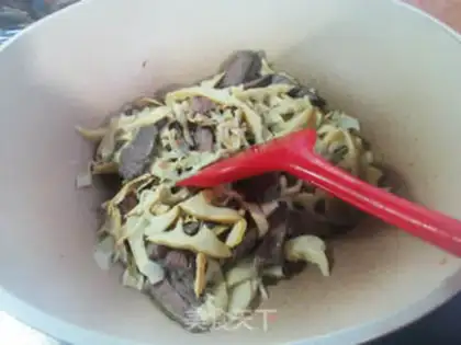 Make Beef fried bamboo step 2