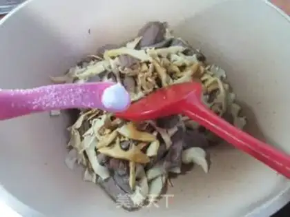 Make Beef fried bamboo step 4