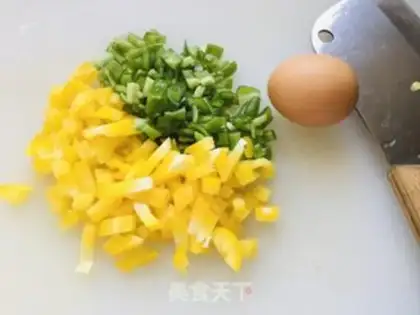 Make Twin egg fried rice step 0