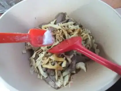 Make Beef fried bamboo step 5