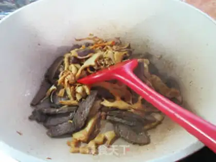 Make Beef fried bamboo step 6