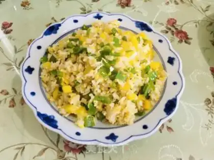 Make Twin egg fried rice step 7