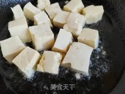 Make Shrimp tofu step 1