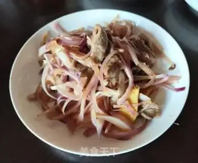 Make Onion fried lamb step 7