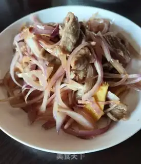 Make Onion fried lamb step 8
