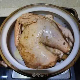 Make Five fingers of peach chicken step 7