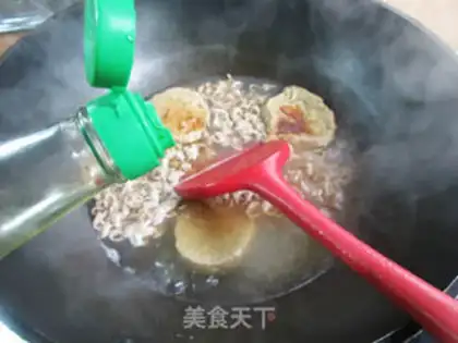Make Fried chicken spinach noodles step 2