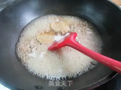 Make Fried chicken spinach noodles step 4