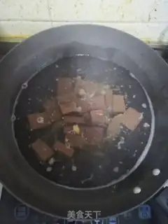 Make Sour duck blood egg soup step 3