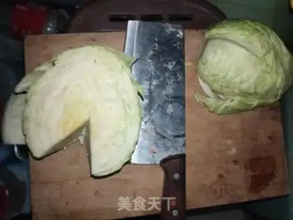 Make Clear the cabbage step 1