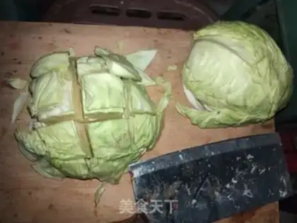 Make Clear the cabbage step 2