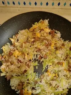 Make Five-colored rice step 9