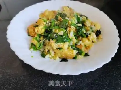 Make Spinach fried eggs step 4