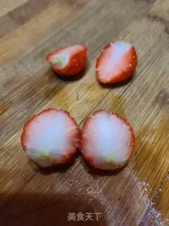 Make Two butterfly strawberries step 2