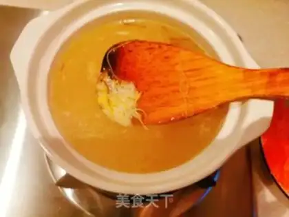 Make Shrimp meat and vegetable porridge step 4