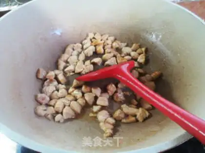 Make The groceries fried chicken chest step 7