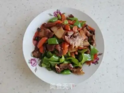 Make Chili fried pork step 7