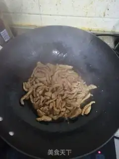 Make Celery fried meat step 3