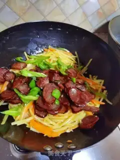 Make Weenie fried potatoes step 9