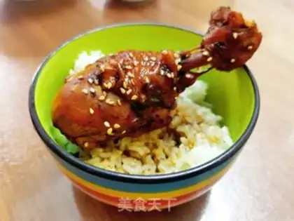 Make Chicken-legged rice step 7