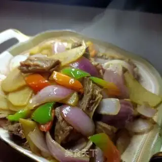 Make Onion potatoes step 16