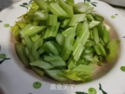 Make Celery and meat step 0