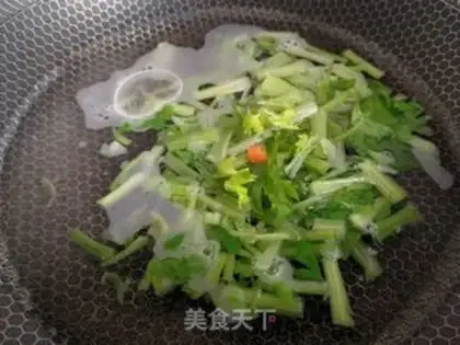 Make Celery and shrimp step 2